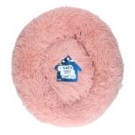 Let’s Sleep Donut 50 cm – Bézs-Rózsaszín puha fánkágy kutyáknak és macskáknak